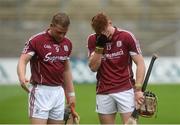 3 July 2016; Davey Glennon, left, and Conor Whelan of Galway dejected after the Leinster GAA Hurling Senior Championship Final match between Galway and Kilkenny at Croke Park in Dublin. Photo by Piaras Ó Mídheach/Sportsfile