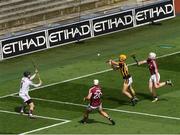 3 July 2016; Colin Fennelly of Kilkenny fires in a shot past Galway players Colm Callanan, John Hanbury and Gearóid McInerney only for it to go wide during the first half of the Leinster GAA Hurling Senior Championship Final match between Galway and Kilkenny at Croke Park in Dublin. Photo by Ray McManus/Sportsfile