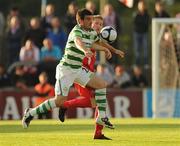 17 August 2010; Robert Bayly, Shamrock Rovers, in action against Conor O'Grady, Sligo Rovers. EA SPORTS Cup Semi-Final, Sligo Rovers v Shamrock Rovers, The Showgrounds, Sligo. Picture credit: Oliver McVeigh / SPORTSFILE