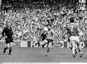 28 August 1983; Ciarán Duff, Dublin, in action during the game. All-Ireland Senior Football Championship Semi-Final Replay, Dublin v Cork, Páirc Uí Chaoimh, Cork. Picture credit: Ray McManus / SPORTSFILE