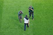 15 August 2010; Tipperary manager Liam Sheedy is followed by photographers after the game. GAA Hurling All-Ireland Senior Championship Semi-Final, Waterford v Tipperary, Croke Park, Dublin. Picture credit: Brendan Moran / SPORTSFILE