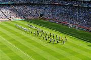 15 August 2010; The St Michael's Scout Band, Enniskillen, Co.Fermanagh, lead the Tipperary and Waterford teams in the pre-match parade before the game. GAA Hurling All-Ireland Senior Championship Semi-Final, Waterford v Tipperary, Croke Park, Dublin. Picture credit: Brendan Moran / SPORTSFILE