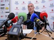 19 August 2010; Dublin manager Pat Gilroy during a press conference ahead of their GAA Football All-Ireland Senior Championship Semi-Final match against Cork on Sunday. Dublin football press conference, DCU, St Clare's, Ballymun, Dublin. Picture credit: Brian Lawless / SPORTSFILE