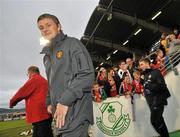 19 August 2010; Manchester United Reserves manager Ole Gunnar Solskjaer makes his way out for the match. Platinum One Challenge, Arsenal Reserves v Manchester United Reserves, Tallaght Stadium, Tallaght, Dublin. Picture credit: Brian Lawless / SPORTSFILE