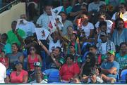 3 July 2016; St Kitts and Nevis fans cheer for their team during Match 6 of the Hero Caribbean Premier League between St Kitts & Nevis Patriots and St Lucia Zouks at Warner Park in Basseterre, St Kitts. Photo by Ashley Allen/Sportsfile