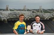 4 July 2016; Clare hurler David McInerney, left,  and Donegal footballer Martin McElhinney at the Etihad Airways GAA World Games 2016 O’Néills House of Sport Playing Gear launch. Croke Park, Dublin. Photo by Sportsfile