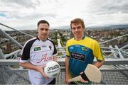 4 July 2016; Donegal footballer Martin McElhinney, left, and Clare hurler David McInerney, at the Etihad Airways GAA World Games 2016 O’Néills House of Sport Playing Gear launch. Croke Park, Dublin. Photo by Sportsfile