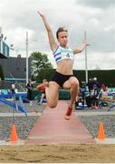 2 July 2016; Vivian Fleischer of Celbridge A.C., competing in the U23 Women's Long Jump during the GloHealth National Junior and U23 Track & Field Championships at Tullamore Harriers Stadium in Tullamore, Offaly. Photo by Sam Barnes/Sportsfile