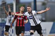 5 July 2016; Ciarán Kilduff of Dundalk celebrates after scoring his side's fourth goal during the SSE Airtricity League Premier Division match between Dundalk and Longford Town at Oriel Park in Dundalk, Co Louth. Photo by Sportsfile