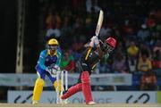 5 July 2016; Patriots batsman Jonathan Carter plays an attacking shot during Match 8 of the Hero Caribbean Premier League between St Kitts & Nevis Patriots and Barbados Tridents at Warner Park in Basseterre, St Kitts. Photo by Ashley Allen/Sportsfile