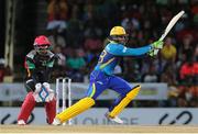 5 July 2016; Tridents' Shoaib Malik bats en route to his half century during Match 8 of the Hero Caribbean Premier League between St Kitts & Nevis Patriots and Barbados Tridents at Warner Park in Basseterre, St Kitts. Photo by Ashley Allen/Sportsfile