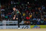 5 July 2016; Patriots' Jon-Jon Smuts bowls during Match 8 of the Hero Caribbean Premier League between St Kitts & Nevis Patriots and Barbados Tridents at Warner Park in Basseterre, St Kitts. Photo by Ashley Allen/Sportsfile