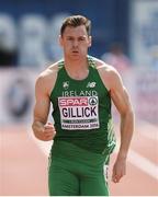 6 July 2016; David Gillick of Ireland in action during the Men's 400m qualification round on day one of the 23rd European Athletics Championships at the Olympic Stadium in Amsterdam, Netherlands. Photo by Brendan Moran/Sportsfile