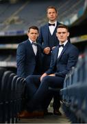 6 July 2016; The GAA/GPA today announced details of their continuing partnership with Ireland’s largest independent men’s clothing retailer, Best Menswear, at Croke Park. The partnership being renewed brings the association up to the end of 2017.  Pictured at the announcement are, from left, Kilkenny hurler TJ Reid, Cork footballer Colm O'Neill and Dublin footballer Brian Fenton at Croke Park, Dublin. Photo by Stephen McCarthy/Sportsfile