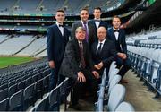 6 July 2016; The GAA/GPA today announced details of their continuing partnership with Ireland’s largest independent men’s clothing retailer, Best Menswear, at Croke Park. The partnership being renewed brings the association up to the end of 2017.  Pictured at the announcement are GAA stars, from left, Dublin footballer Brian Fenton, Kilkenny hurler TJ Reid and Cork footballer Colm O'Neill with Aidan Gordon, GAA, Fergal McGill, GAA, and David Jones, co-owner of Best Menswear, at Croke Park, Dublin. Photo by Stephen McCarthy/Sportsfile