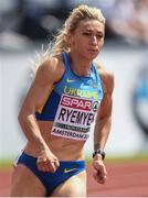 6 July 2016; Mariya Ryemyen of Ukraine in action during the Women's 200m qualification round on day one of the 23rd European Athletics Championships at the Olympic Stadium in Amsterdam, Netherlands. Photo by Brendan Moran/Sportsfile
