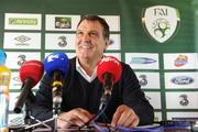 20 August 2010; Republic of Ireland assistant manager Marco Tardelli speaking during a squad announcement ahead of their EURO 2012 Championship Qualifier - Group B match against Armenia on September 3rd. Republic of Ireland Squad Announcement, Ferrycarrig Park, Wexford. Picture credit: Matt Browne / SPORTSFILE