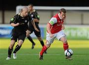 20 August 2010; Daniel North, St Patrick's Athletic, in action against Richie Ryan, Sligo Rovers. Airtricity League Premier Division, St Patrick's Athletic v Sligo Rovers, Richmond Park, Inchicore, Dublin. Picture credit: Barry Cregg / SPORTSFILE