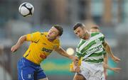 20 August 2010; Danny Murphy, Shamrock Rovers, in action against John Mulroy, Bray Wanderers. Airtricity League Premier Division, Shamrock Rovers v Bray Wanderers, Tallaght Stadium, Tallaght, Dublin. Picture credit: David Maher / SPORTSFILE