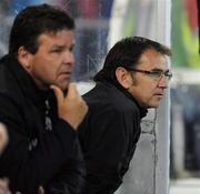 20 August 2010; Bohemian manager Pat Fenlon sits on the bench during the game. Airtricity League Premier Division, Dundalk v Bohemians Oriel Park, Dundalk, Co. Louth. Picture credit: Oliver McVeigh / SPORTSFILE