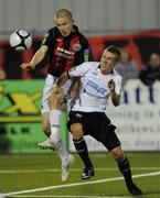 20 August 2010; Paddy Madden, Bohemians, in action against Daniel Kearns, Dundalk. Airtricity League Premier Division, Dundalk v Bohemians Oriel Park, Dundalk, Co. Louth. Picture credit: Oliver McVeigh / SPORTSFILE