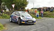 21st August 2010: Craig Breen and Gareth Roberts in their Ford Fiesta S2000 in action during SS11 in the Ulster Rally Round 5 - 2010 Irish Tarmac Rally Championship, Antrim. Picture Credit: Philip Fitzpatrick / SPORTSFILE
