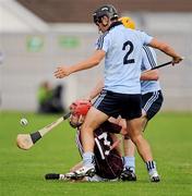 21 August 2010; Richie Cummins, Galway, in action against Martin Quilty and Ronan Walsh, 2, Dublin. Bord Gais Energy GAA Hurling Under 21 All-Ireland Championship Semi-Final, Galway v Dublin, O'Connor Park, Tullamore, Co. Offaly. Picture credit: Ray McManus / SPORTSFILE