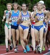 21 August 2010; Ireland's Kate Veale, West Waterford AC, left, in action during the 5000 meters walk final. Kate finished 4th in a time of 22.36.97, clipped 15.3 seconds off her national junior record. 2010 Youth Olympic Games, Bisham Stadium, Singapore.