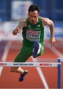 6 July 2016; Paul Byrne of Ireland in action during the Men's 400m Hurdles qualification round on day one of the 23rd European Athletics Championships at the Olympic Stadium in Amsterdam, Netherlands. Photo by Brendan Moran/Sportsfile