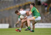 6 July 2016; Brian McLoughlin of Kildare in action against Niall Murphy of Meath during the Electric Ireland Leinster GAA Football Minor Championship Semi-Final match between Meath and Kildare at Páirc Tailteann in Navan, Co Meath. Photo by Piaras Ó Mídheach/Sportsfile