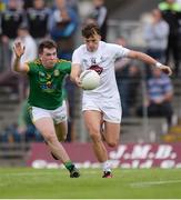 6 July 2016; Brian McLoughlin of Kildare in action against Niall Murphy of Meath during the Electric Ireland Leinster GAA Football Minor Championship Semi-Final match between Meath and Kildare at Páirc Tailteann in Navan, Co Meath. Photo by Piaras Ó Mídheach/Sportsfile