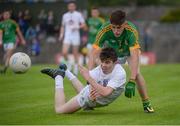 6 July 2016; Jack Robinson of Kildare in action against Robbie Clarke of Meath during the Electric Ireland Leinster GAA Football Minor Championship Semi-Final match between Meath and Kildare at Páirc Tailteann in Navan, Co Meath. Photo by Piaras Ó Mídheach/Sportsfile