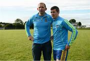 20 June 2016; Roscommon join manager Fergal O'Donnel talks to Sean Purcell during squad training at St Faithleachs GAA Club in Ballyleague, Co Roscommon. Photo by Sam Barnes/Sportsfile