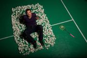 23 August 2010; Ireland's Scott Evans ahead of the Badminton World Championships, being held in Pierre de Coubertin Stadium in Paris, France. Evans gets his challenge underway, tomorrow Tuesday, with a first round match against Hsuan Yi Hsueh, Chinese Taipei. National Badminton Centre, Baldoyle, Dublin. Picture credit: Brian Lawless / SPORTSFILE