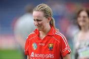 22 August 2010; Sile Burns, Cork, after the game. Gala All-Ireland Senior Camogie Championship Semi-Final Replay, Galway v Cork, Semple Stadium, Thurles, Co. Tipperary. Picture credit: Matt Browne / SPORTSFILE