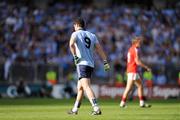 22 August 2010; Ross McConnell, Dublin, walks off the pitch after been sent off by referee Maurice Deegan. GAA Football All-Ireland Senior Championship Semi-Final, Dublin v Cork, Croke Park, Dublin. Picture credit: David Maher / SPORTSFILE