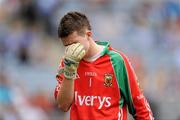 22 August 2010; A dejected Paul Mannion, Mayo, at the end of the game. ESB GAA Football All-Ireland Minor Championship Semi-Final, Mayo v Tyrone, Croke Park, Dublin. Picture credit: David Maher / SPORTSFILE
