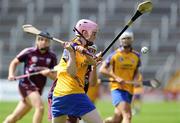 22 August 2010; Lisa Loughnane, Clare, in action against Galway. All-Ireland Minor A Camogie Championship Final, Galway v Clare, Semple Stadium, Thurles, Co. Tipperary. Picture credit: Matt Browne / SPORTSFILE