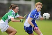 22 August 2010; Clodagh Walsh, Waterford, in action against Donna Furey, Fermanagh. All-Ireland Ladies Football U16B Shield Final, Waterford v Fermanagh, St Rynagh's, Banagher, Co. Offaly. Picture credit: Oliver McVeigh / SPORTSFILE