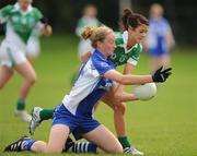 22 August 2010; Fionna Morrissey, Waterford, in action against Joanne Doonan, Fermanagh. All-Ireland Ladies Football U16B Shield Final, Waterford v Fermanagh, St Rynagh's, Banagher, Co. Offaly. Picture credit: Oliver McVeigh / SPORTSFILE
