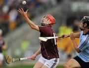 21 August 2010; Richie Cummins, Galway, in action against Ronan Walsh, Dublin. Bord Gais Energy GAA Hurling Under 21 All-Ireland Championship Semi-Final, Galway v Dublin, O'Connor Park, Tullamore, Co. Offaly. Picture credit: Ray McManus / SPORTSFILE