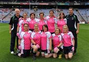 22 August 2010; The Ballinacurra team, from Cork, who played in the 'Gaelic4Mothers' game at half time. GAA Football All-Ireland Senior Championship Semi-Final, Dublin v Cork, Croke Park, Dublin. Picture credit: Dáire Brennan / SPORTSFILE