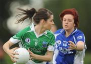 22 August 2010; Roisin O'Reilly, Fermanagh, in action against Shauna Ferncombe, Waterford. All-Ireland Ladies Football U16B Shield Final, Waterford v Fermanagh, St Rynagh's, Banagher, Co. Offaly. Picture credit: Oliver McVeigh / SPORTSFILE