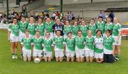 22 August 2010; The Fermanagh squad. All-Ireland Ladies Football U16B Shield Final, Waterford v Fermanagh, St Rynagh's, Banagher, Co. Offaly. Picture credit: Oliver McVeigh / SPORTSFILE