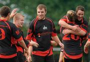 21 August 2010; The Galbally team celebrate after victory over Mallow in the Mens Juinor Plate. 2010 Meteor Munster Rugby Sevens, Garryowen Rugby Club, Dooradoyle, Limerick. Picture credit: Diarmuid Greene / SPORTSFILE