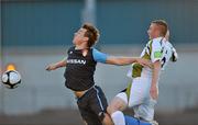 23 August 2010; Vinny Faherty, St Patrick's Athletic, in action against Kenny Browne, Sporting Fingal. Airtricity League Premier Division, Sporting Fingal v St Patrick's Athletic, Morton Stadium, Santry, Dublin. Picture credit: Barry Cregg / SPORTSFILE