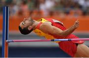 9 July 2016; Simón Siverio of Spain in action during the Men's High Jump qualifying round on day four of the 23rd European Athletics Championships at the Olympic Stadium in Amsterdam, Netherlands. Photo by Brendan Moran/Sportsfile