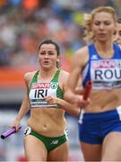 9 July 2016; Phil Healy of Ireland in action during the Women's 4 x 400m Relay qualifying round on day four of the 23rd European Athletics Championships at the Olympic Stadium in Amsterdam, Netherlands. Photo by Brendan Moran/Sportsfile
