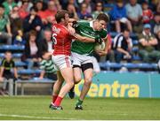 9 July 2016; Tommie Childs of Limerick  in action against James Loughrey of Cork during the GAA Football All Ireland Senior Championship Round 2A match between Limerick and Cork at Semple Stadium in Thurles, Tipperary. Photo by Eóin Noonan/Sportsfile