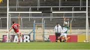 9 July 2016; Donal O'Sullivan of Limerick saves a penalty from Colm O'Neill of Cork during the GAA Football All Ireland Senior Championship Round 2A match between Limerick and Cork at Semple Stadium in Thurles, Tipperary. Photo by Eóin Noonan/Sportsfile